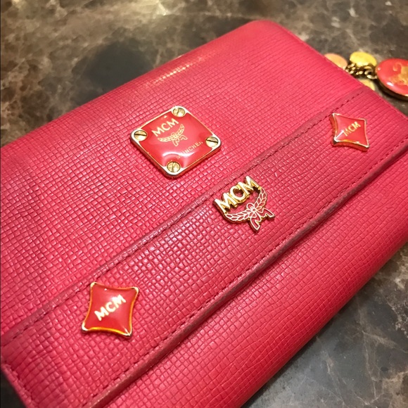 MCM trifold wallet with charms - Picture 2 of 5